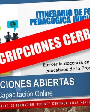 Itinerario de Formación Pedagógica Inicial – PARA PROFESIONALES