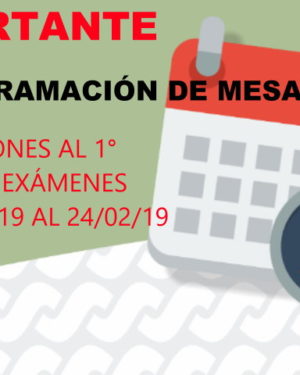 Reprogramación de fechas
