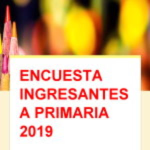 Encuesta para INGRESANTES a PRIMARIA IFDCVM 2019