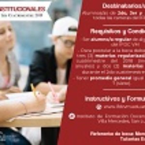 BECAS INSTITUCIONALES: Convocatoria 1er. cuatrimestre 2019