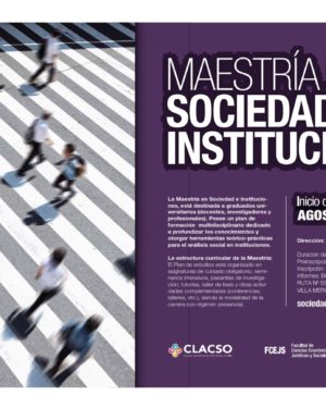 Maestría en Sociedad e Instituciones – Preinscripción: Junio de 2019