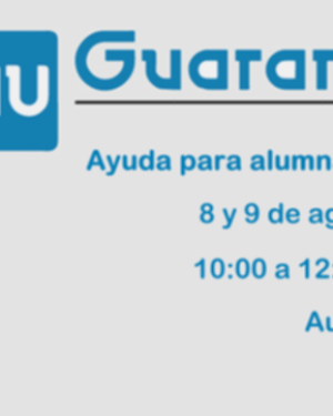 Ayuda para alumnas/os – 8 y 9 de agosto