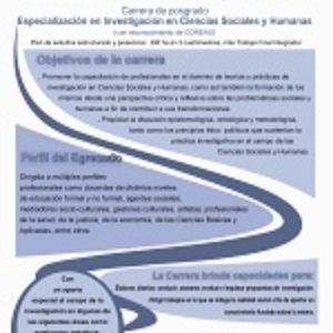 Especialización en investigación en Ciencias Sociales y Humanas de la Universidad Nacional de San Luis