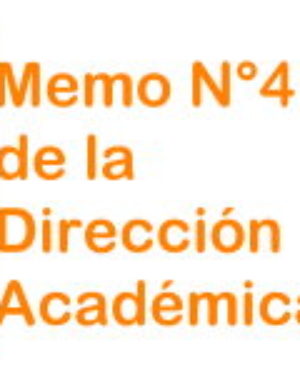 Memorándum Académico N°4: Dictado excepcional de la unidad curricular Diseño del Profesorado de Artes Visuales