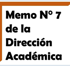 Memo N° 7