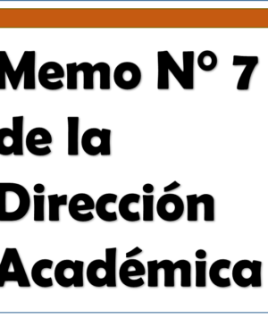 Memo N° 7