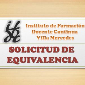 Requisitos para solicitud equivalencias año 2020