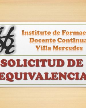 Requisitos para solicitud equivalencias año 2020