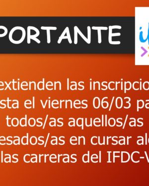 Se extienden las inscripciones