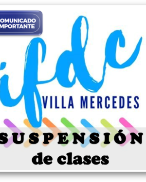 SUSPENSIÓN DE CLASES