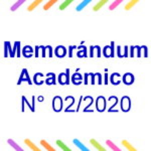 Memorándum académico N° 02/2020