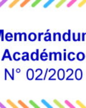 Memorándum académico N° 02/2020