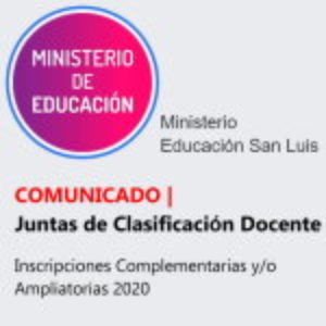 Comunicado: Juntas de Clasificación Docente