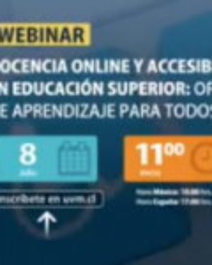 Webinar: Docencia online y accesibilidad digital en educación superior