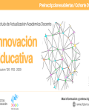Postítulo «Actualización Académica Docente en Innovación educativa» (RES. 120-PES-2020)
