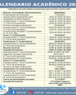 Calendario Académico 2021