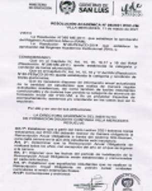 Información importante: Resolución Académica N° 08/2021
