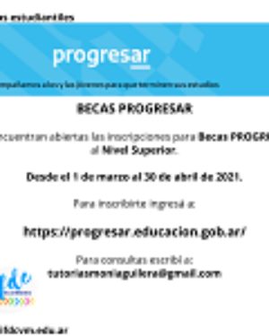 Inscripciones abiertas para las Becas Progresar para el Nivel Superior