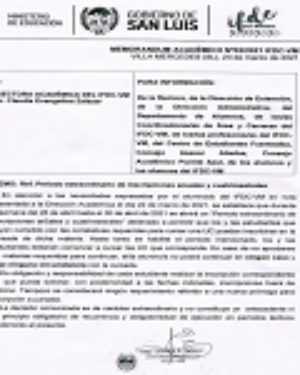 Memo Académico N° 02/2021