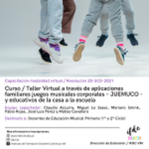 Curso / Taller Virtual a través de aplicaciones familiares juegos musicales corporales…