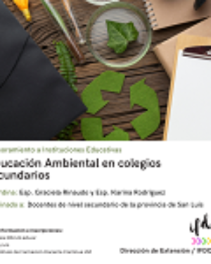 Asesoramiento a Instituciones Educativas: «Educación Ambiental en colegios secundarios»