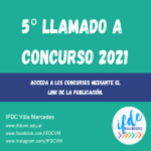 5° llamado a concurso 2021