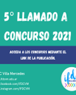5° llamado a concurso 2021