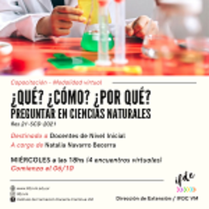 Capacitación: «¿Qué? ¿Cómo? ¿Por qué? Preguntar en Ciencias Naturales…»