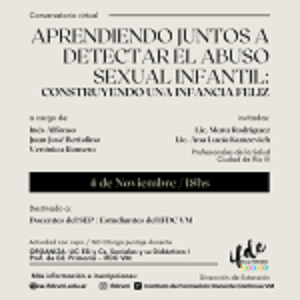 Conversatorio «Aprendiendo juntos a detectar el abuso sexual infantil: construyendo una infancia feliz».