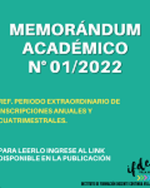 Memorándum académico N° 01/2022