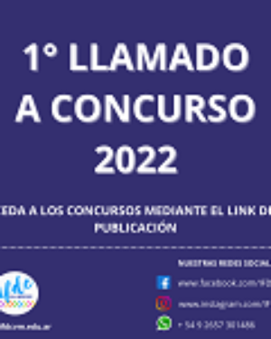 1° llamado a concurso 2022