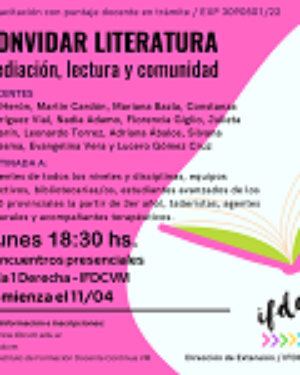 Capacitación «Convidar literatura: Mediación, lectura y comunidad»