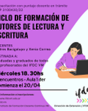 Capacitación «Ciclo de Formación de Tutores de Lectura y Escritura»