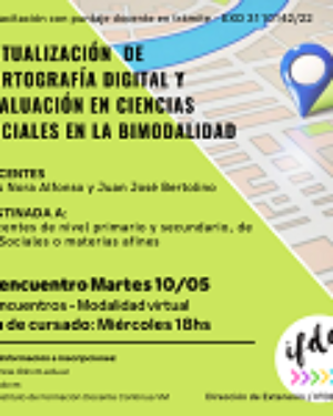 Capacitación: «Actualización de Cartografía Digital y Evaluación en Ciencias Sociales en la Bimodalidad».