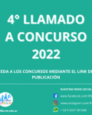 4° llamado a concurso 2022