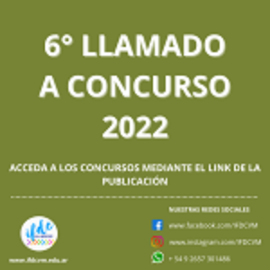 6° llamado a concurso 2022