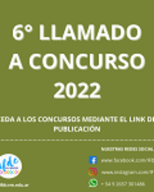 6° llamado a concurso 2022