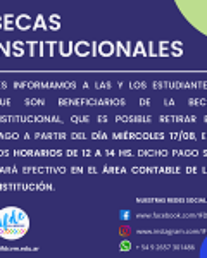 Pago de Becas Institucionales