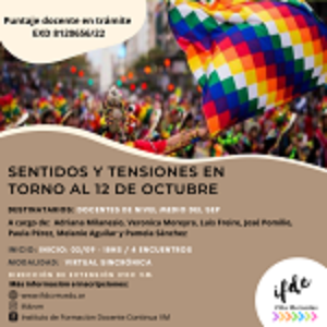 Capacitación:  Sentidos y tensiones en torno al 12 de octubre.