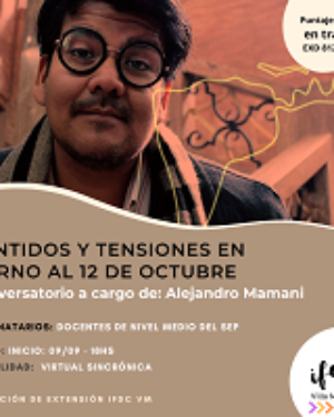 Conversatorio -virtual sincrónico- a cargo de Alejandro Mamani.