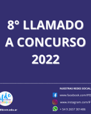 8° llamado a concurso 2022