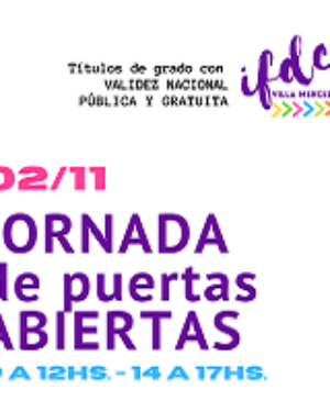 Jornadas de Puertas Abiertas. 02/11.