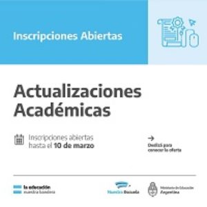 Actualizaciones Académicas, Cursos nacionales y Tramos de Formación 2023