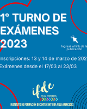 1° Turno de exámenes 2023