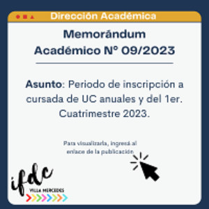 Memorándum Académico N° 09/2023