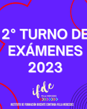 2° Turno de exámenes 2023