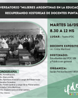 <strong>Conversatorio</strong> “Mujeres argentinas en la Educación: Recuperando historias de Docentes Puntanas”