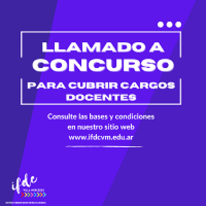 1° Llamado a concurso 2023. Cargos docentes.