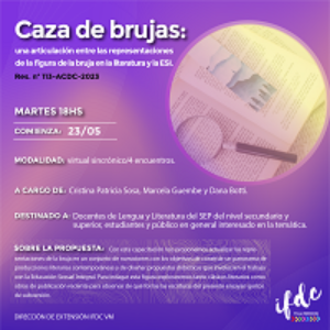 Capacitación: Caza de brujas: una articulación entre las…