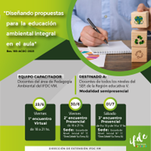 Capacitación: <strong>«Diseñando propuestas para la Educación Ambiental Integral en el aula»</strong>